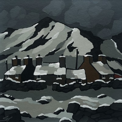 STEPHEN JOHN OWEN - snow at gwastadnant