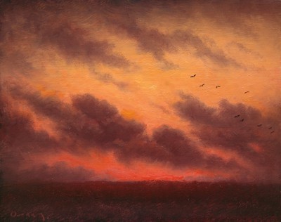 STEVEN OUTRAM - the race to roost (study)