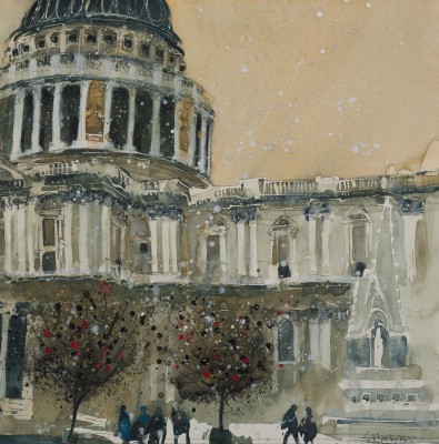 SUSAN BROWN - st paul's cathedral, late autumn
