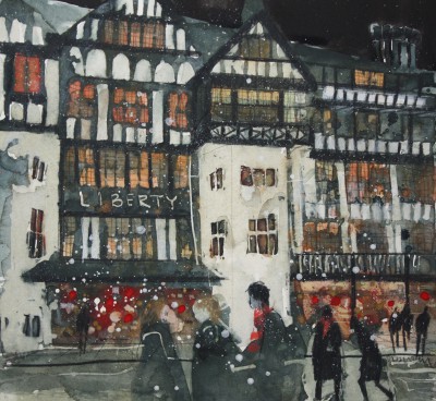 SUSAN BROWN - evening shopping, libertys, london