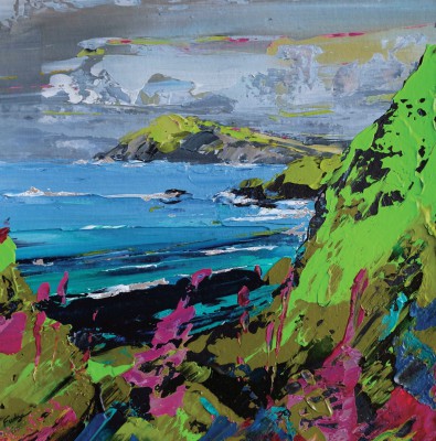 TIM FUDGE - dinas green and foxgloves