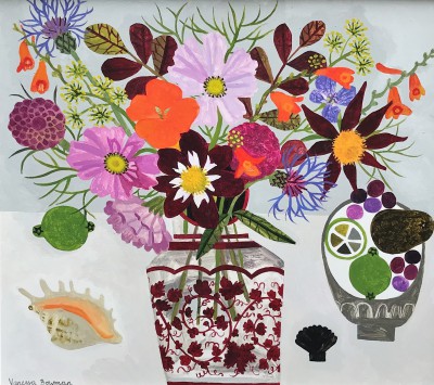 VANESSA BOWMAN - late summer flowers and shell