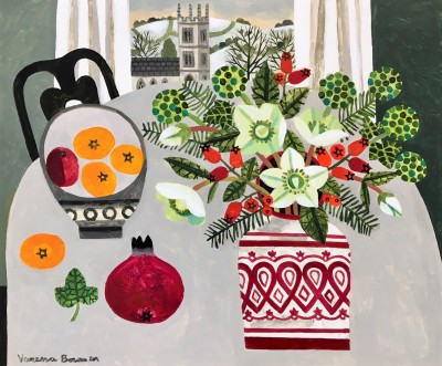 VANESSA BOWMAN - christmas roses and tangerines