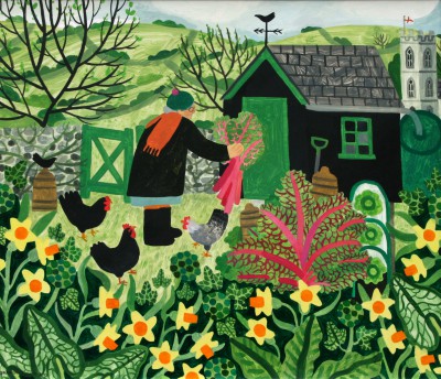 VANESSA BOWMAN - rhubarb and hens