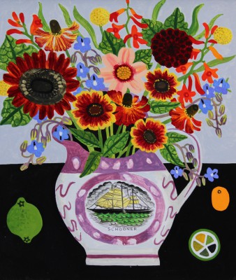 Flowers, Lustreware and Lime