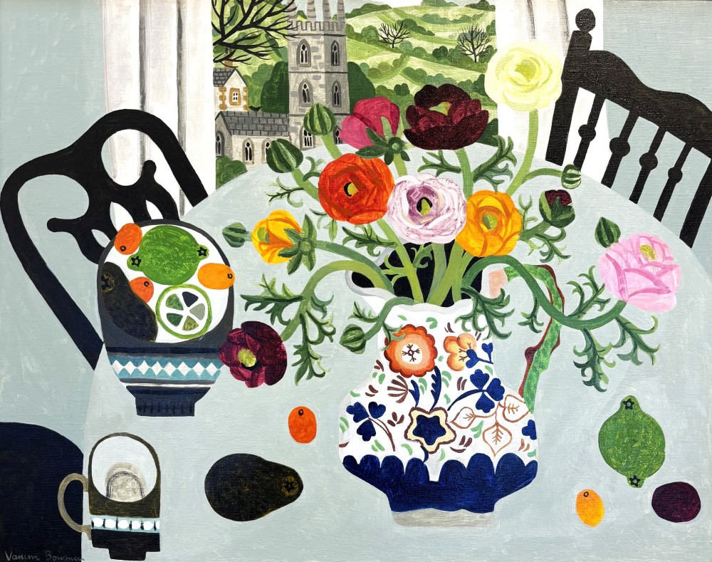 Vanessa Bowman - still life with ranunnculus