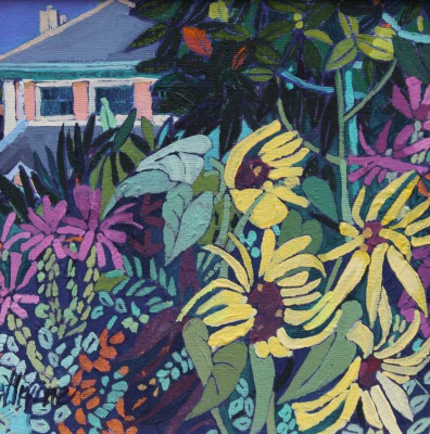 JENNIFER IRVINE - sunflowers, giverny