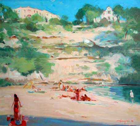 JOE HARGAN - relaxing at cala pi, majorca