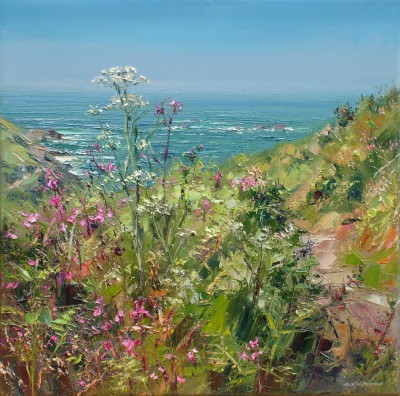 REX PRESTON - footpath to portheras, cornwall