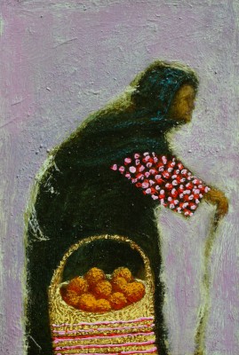 British Artist SIMON GARDEN - Fruit Seller