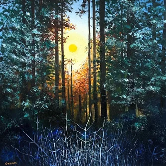 Scottish Artist DAVY BROWN - Winter Sun