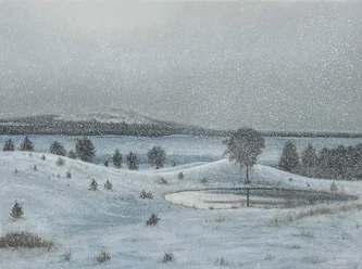 Scottish Artist DONALD PROVAN - Sun and Snow
