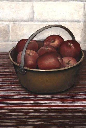 Scottish Artist DONALD PROVAN - Apples and Brass