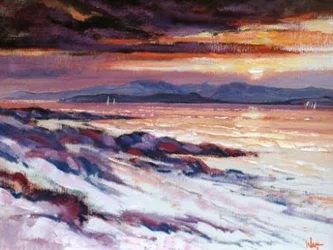 Sunset to Arran