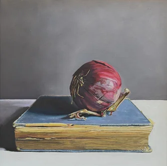 Red Onion on Book