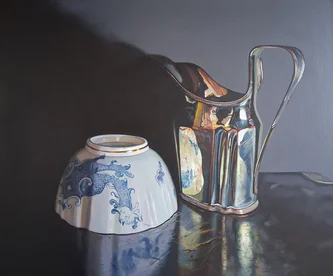 Blue, White and Silver I