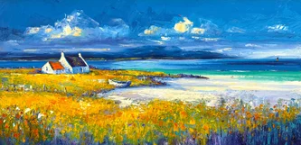 Scottish Artist JEAN FEENEY - Quiet Haven, Isle of Harris