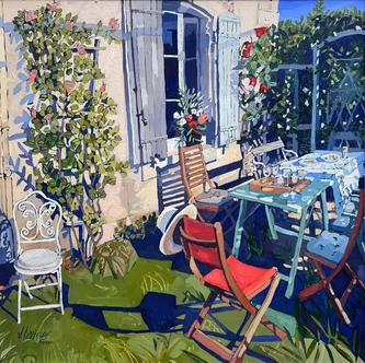 Scottish Artist JENNIFER IRVINE - Apero, Frontenay-sur-Dive