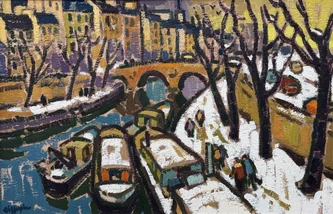 Barges on the Seine, Paris
