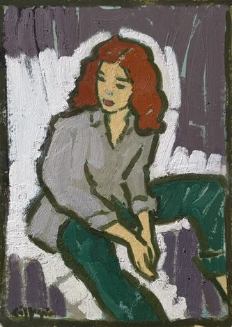 Scottish Artist JOAN GILLESPIE - Female Figure Study 