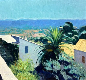Scottish Artist JOHN KINGSLEY - Morning Light, Tourrettes I