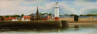 Scottish Artist LOUIS MCNALLY - Harbour (Newhaven, Edinburgh)