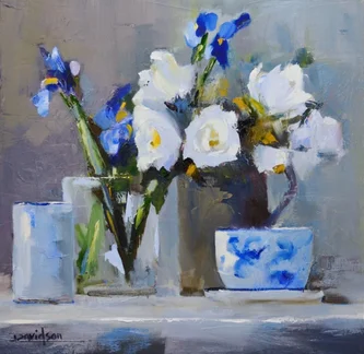 Roses and Irises