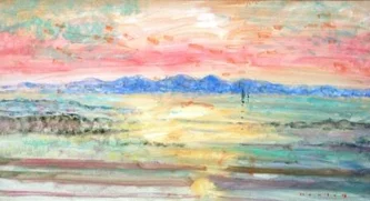 Sunset over Jura