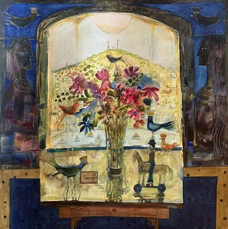 Scottish Artist MORAG MUIR - Royal Blue Bird
