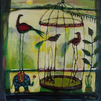 Two Caged Birds