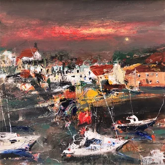 Scottish Artist NAEL HANNA - East Neuk Harbour