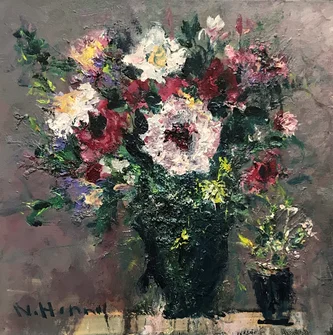 Two Vases with Summer Flowers