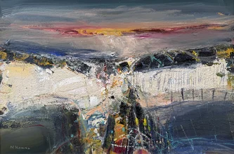 Scottish Artist NAEL HANNA - Sandy Beach outside St Andrews
