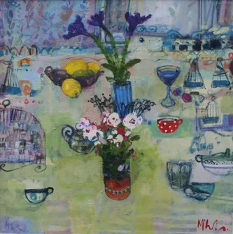 Still Life with Polkadot Tea Cup