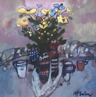 Scottish Artist RORY MCLAUCHLAN - Meadow Flowers