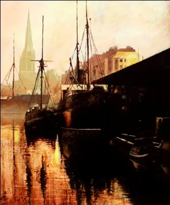 Sunrise over Bristol Harbour