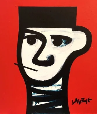 Porter Head on Red No 5