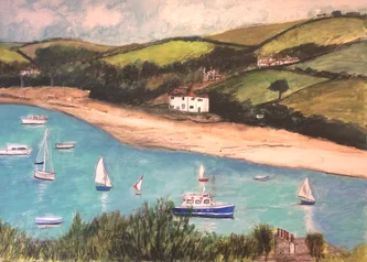 Scottish Artist STEPHANIE DEES - Morning Salcombe