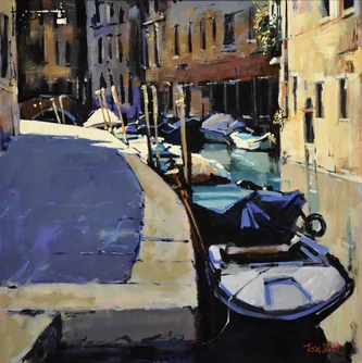 Scottish Artist TOM WATT - Corner Sunlight, Venice