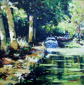 Scottish Artist TOM WATT - Towards the Lock House