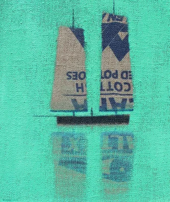 Scottish Artist STUART BUCHANAN - Hessian Sails II