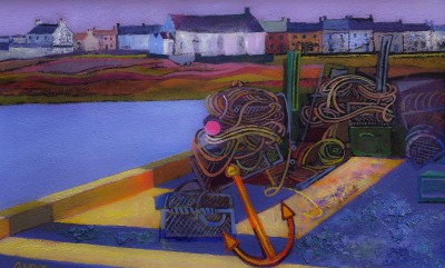 Scottish Artist Davy BROWN - Quayside