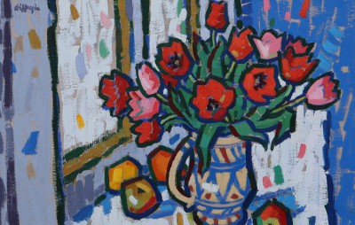 Scottish Artist Joan GILLESPIE - Flowers and Fruit