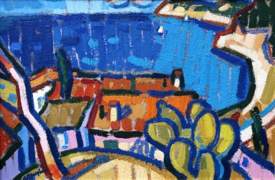 'Eze, Provence' painting