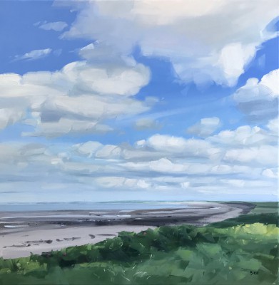 Scottish Artist John BELL - Barassie, Looking North towards Irvine, July