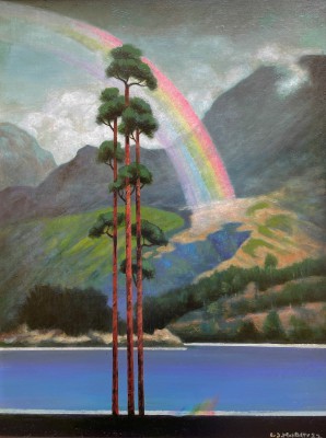 Scottish Artist Louis S McNALLY - Small Hopeful Gathering