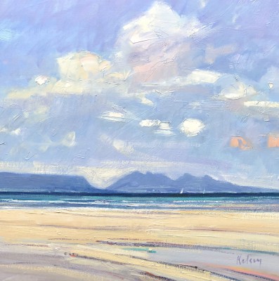 Scottish Artist Robert KELSEY - Evening Light, Morar