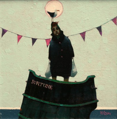 Scottish Artist Gordon WILSON - A Little Miss Fortune